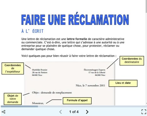 4º- FAIRE UNE RÉCLAMATION | Remue-méninges FLE | Scoop.it