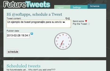 FutureTweets: escribe tweets, decóralos y programa su envío | Utilización de Twitter la Educación | Scoop.it