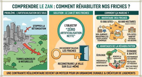 ✅comprendre la ZAN : la r&eacute;habilitation des friches, un levier d&rsquo;avenir pour l&rsquo;immobilier et la France ! 👉 L&rsquo;objectif &laquo; Z&eacute;ro Artificialisation Nette &raquo; (ZAN) ambitionne de stopper la b&eacute;tonisation d... | Veille UrbaLyon : Planification urbaine -  Plan local d'urbanisme | Scoop.it