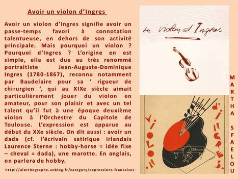 Avoir un violon d'Ingres | Arts et FLE | Scoop.it