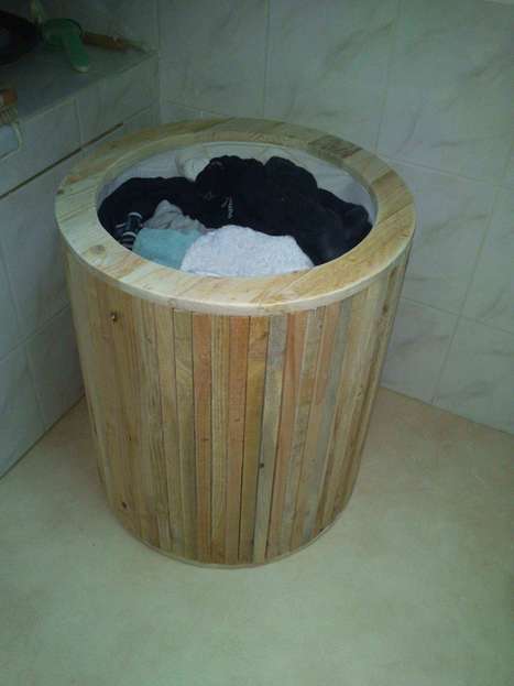Laundry Basket From Pallets / Corbeille &agrave; Linge | 1001 Pallets ideas ! | Scoop.it
