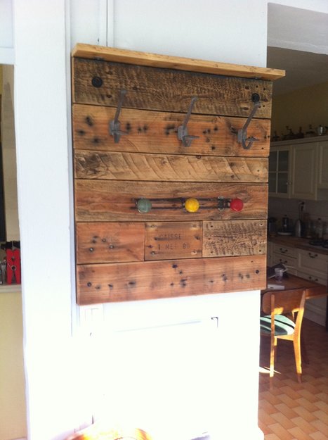 Porte Manteaux En Palette / Pallet Coat Rack | 1001 Pallets ideas ! | Scoop.it