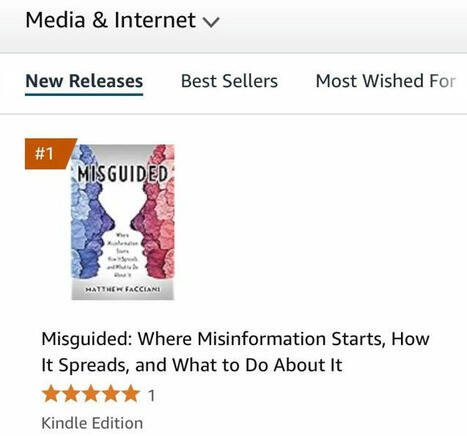 My new book, Misguided, is the #1 new Kindle release in Media & Internet. | Matthew Facciani | Hésitations Vaccinales: Observatoire HESIVAXs | Scoop.it