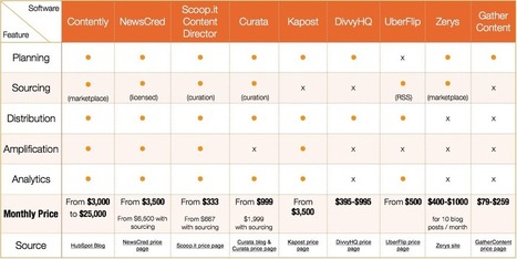 A reference on the cost of Content Marketing software | Content marketing automation | Scoop.it