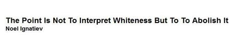 RACE TRAITOR | The Point Is Not To Interpret Whiteness But To To Abolish It | ED 262 KCKCC Sp '25 | Scoop.it