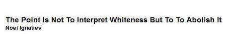 RACE TRAITOR | The Point Is Not To Interpret Whiteness But To To Abolish It | ED 262 KCKCC Sp '24 | Scoop.it