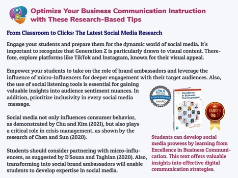 From Classroom to Clicks: The Latest Social Media Research | Business Communication 2.0: Social Media and Digital Communication | Scoop.it