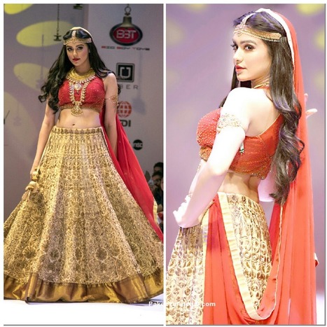 Adah Sharma in Red Lehenga Choli at India Runway Week Fashion Show | Indian Fashion Updates | Scoop.it