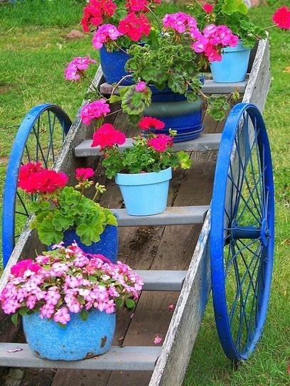 Garden cart created from spare parts | Upcycled Garden Style | Scoop.it
