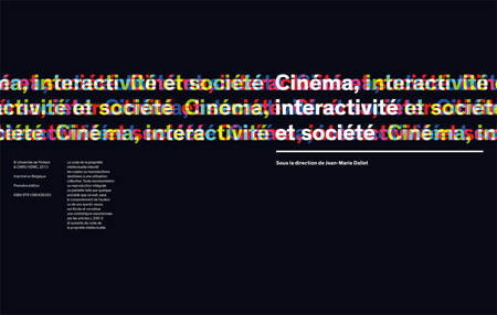 Livre "Cinéma, interactivité et société" - Coordonné par Jean-Marie Dallet (2008) | Arts Numériques - anthologie de textes | Scoop.it