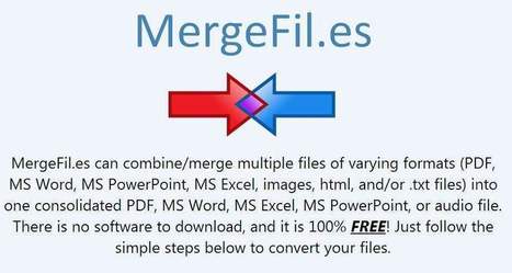 Combiner plusieurs formats de fichiers en un document, MergeFil | Les Infos de Ballajack | CONNECTED! | Scoop.it