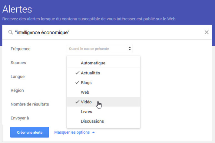 Google Alertes : il est possible de choisir plusieurs territoires de veille | TIC, TICE et IA mais... en français | Scoop.it