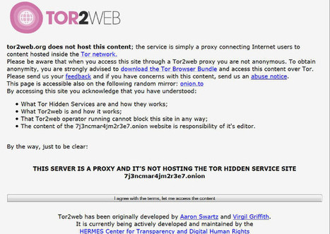 Tor2Web : Proxy vers les services cachés | Libre de faire, Faire Libre | Scoop.it