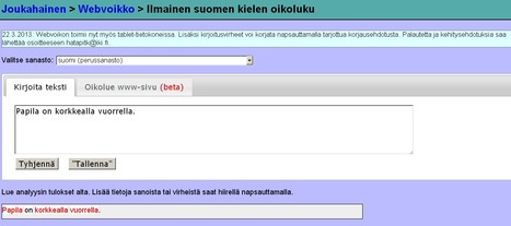 Voikko — suomen kielen oikoluku | 1Uutiset - Lukemisen tähden | Scoop.it