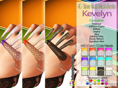Kevelyn Bento Nails February 2022 Group Gift by Independent Creators Store | Teleport Hub - Second Life Freebies | Second Life Freebies | Scoop.it