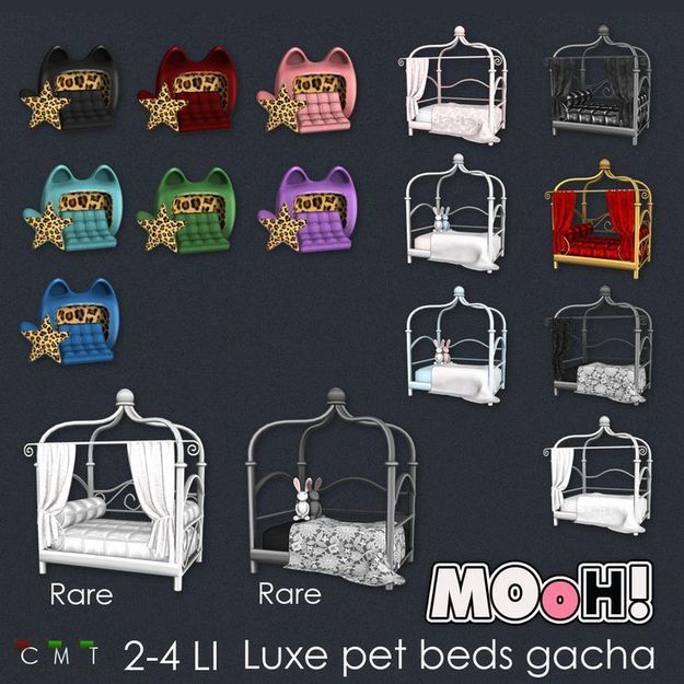 MOoH! Luxe pet beds gacha . Second Life Free...