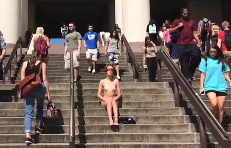 VIDÉO. Texas : nue et les yeux bandés à l’université pour dénoncer les agressions sexuelles | Koter Info - La Gazette de LLN-WSL-UCL | Scoop.it