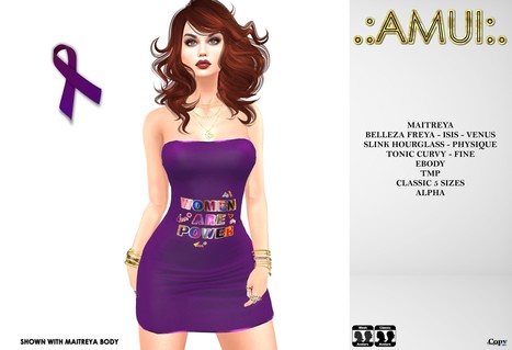 Women Are Power Dress International Women's Day 2019 Gift by AMUI | Teleport Hub - Second Life Freebies | Second Life Freebies | Scoop.it