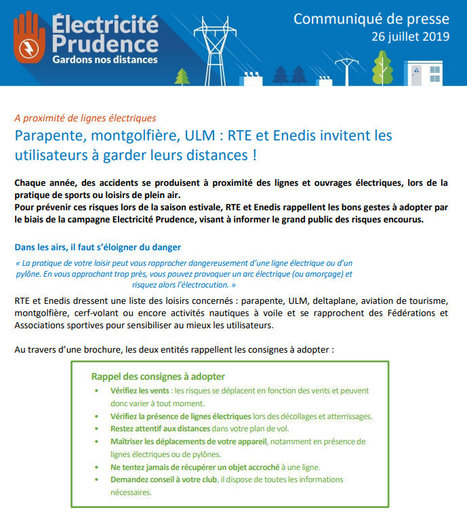 Prudence à proximité de lignes électriques | Vallées d'Aure & Louron - Pyrénées | Scoop.it