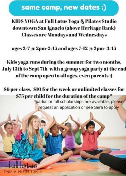 Kids Yoga Summer Classes | Cayo Scoop!  The Ecology of Cayo Culture | Scoop.it