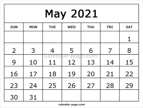 2021 may calendar Calendar 2021 May In Calendar Page Scoop It 2021 may calendar