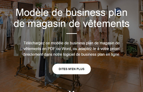 Modèle de business plan de magasin de vêtement | Création d'entreprise et business plan | Scoop.it