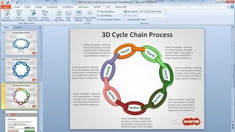 Free 3D Cycle Chain Process PowerPoint Template | Free Business PowerPoint Templates | Scoop.it