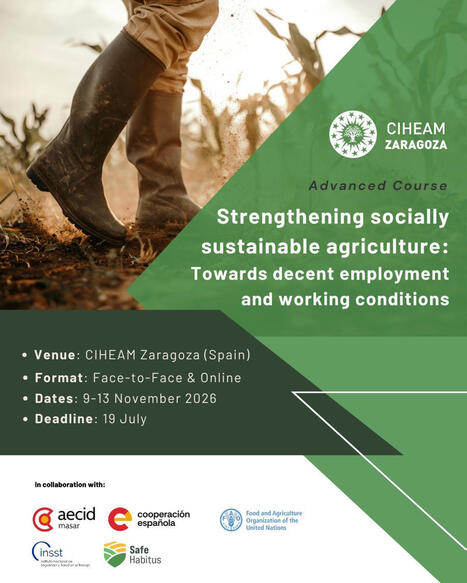 CIHEAM Zaragoza :&nbsp;𝗦𝘁𝗿𝗲𝗻𝗴𝘁𝗵𝗲𝗻𝗶𝗻𝗴 𝗦𝗼𝗰𝗶𝗮𝗹𝗹𝘆 𝗦𝘂𝘀𝘁𝗮𝗶𝗻𝗮𝗯𝗹𝗲 𝗔𝗴𝗿𝗶𝗰𝘂𝗹𝘁𝘂𝗿𝗲: 𝗧𝗼𝘄𝗮𝗿𝗱𝘀 𝗗𝗲𝗰𝗲𝗻𝘁 𝗘𝗺𝗽𝗹𝗼𝘆𝗺𝗲𝗻𝘁 𝗮𝗻𝗱 𝗪𝗼𝗿𝗸𝗶𝗻𝗴 𝗖𝗼𝗻𝗱𝗶𝘁𝗶𝗼𝗻𝘀 | CIHEAM Press Review | Scoop.it