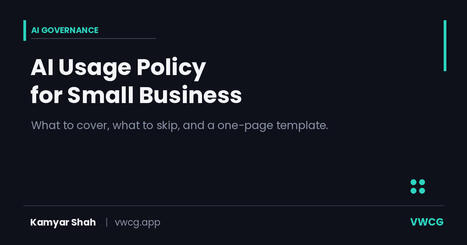 AI Usage Policy for Small Business | VWCG Blog | ChiefOperatingOfficer | Scoop.it