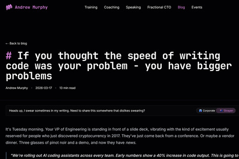 Coding A.I. and Goldratt | Article by Andrew Murphy | Theory Of Constraints | Scoop.it