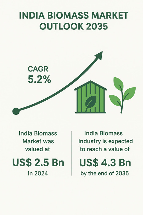 India Biomass Market will Expected to Grow at a CAGR of 5.2%, Reaching US$ 4.3 billion by 2035 | TMR Research - Waste Management & Recycling News Today - EIN Presswire | Industry 411 - Waste Management | Scoop.it