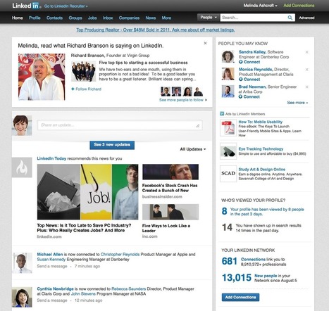 LinkedIn New Change Showcases Thought Leaders . . . | Latest Social Media News | Scoop.it