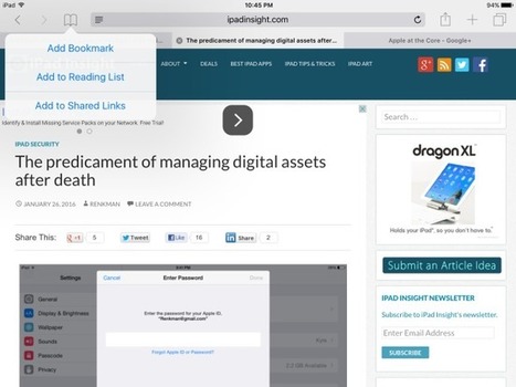 9 of the most useful Safari shortcuts on the iPad via @iPadInsightBlog | iGeneration - 21st Century Education (Pedagogy & Digital Innovation) | Scoop.it