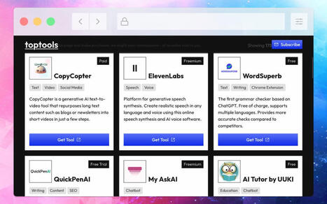 Directorio de herramientas con IA para ir al grano: precios, etiquetas y categor&iacute;as | TIC & Educaci&oacute;n | Scoop.it
