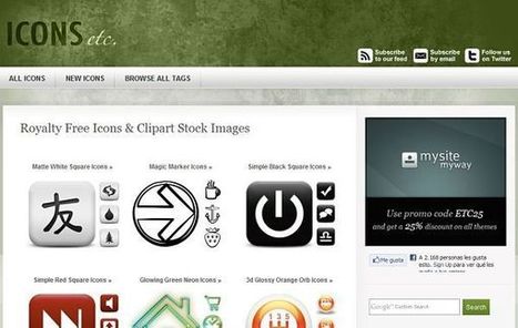 ICONS etc, miles de iconos gratuitos para tus proyectos online o página web | Las TIC y la Educación | Scoop.it