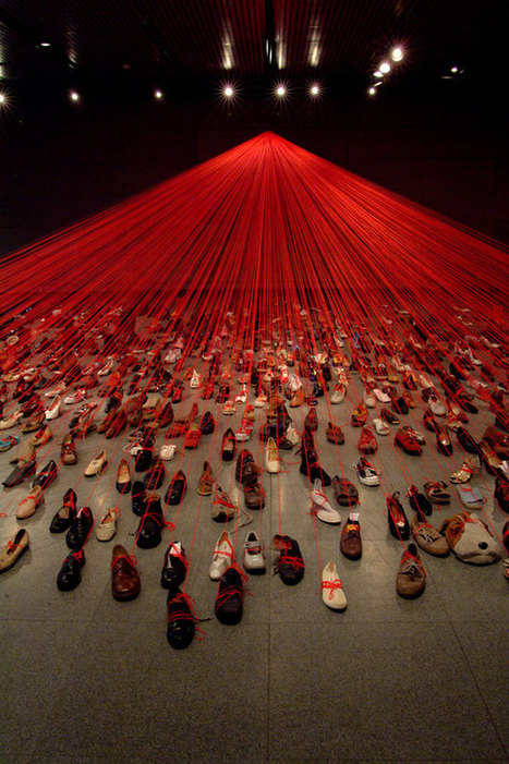 Chiharu Shiota: "Dialogue from DNA" | Art Installations, Sculpture, Contemporary Art | Scoop.it
