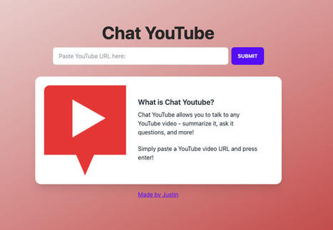 Chat Youtube, l'outil IA pour explorer les vidéos Youtube | Les outils du Web 2.0 | Scoop.it
