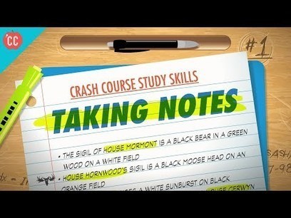 Crash course on Study Skills - recommended by Indiana Jen  | Education 2.0 & 3.0 | Scoop.it