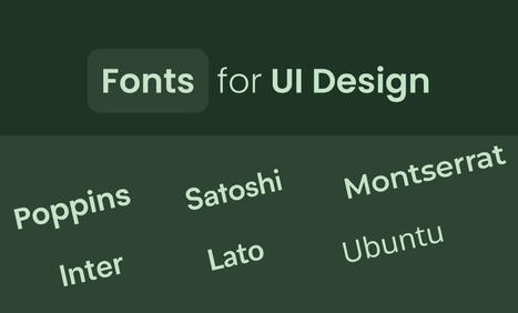 Best Fonts for UI Design, I use Daily. | by Vikalp Kaushik | Aug, 2022 | UX Planet | UI + UX + Design | Scoop.it