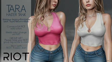 Tara Halter Tanktop April 2024 Group Gift by RIOT | Teleport Hub - Second Life Freebies | Second Life Freebies | Scoop.it