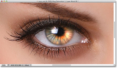 Radial Zoom Enhanced Eyes Effect In Photoshop | Photoshop Photo Effects Journal | Scoop.it