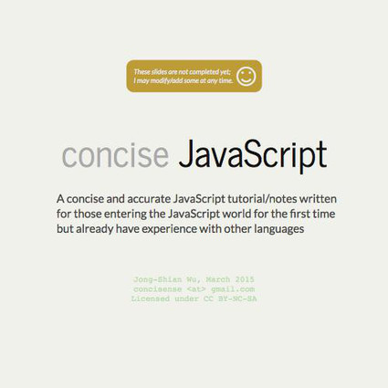 A concise and accurate JavaScript tutorial | JavaScript for Line of Business Applications | Scoop.it
