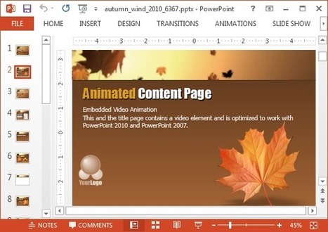 Animated Autumn Wind PowerPoint Template | PowerPoint presentations and PPT templates | Scoop.it