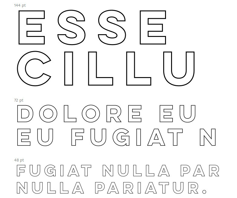 Free Font Lulo Clean Outline Bold By Yellow Des