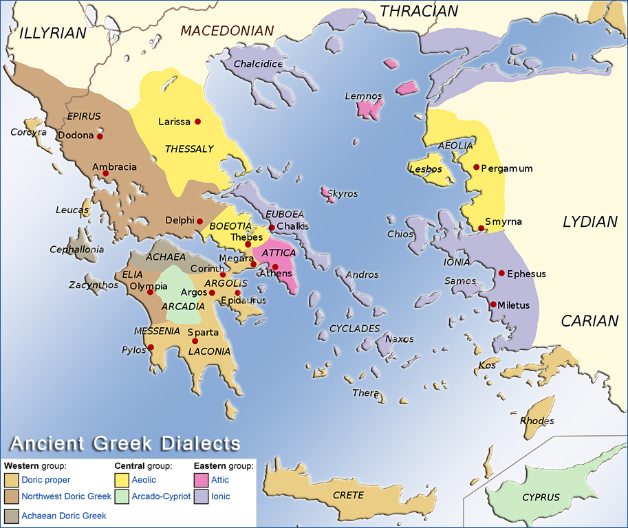 Los Dialectos de la Antigua Grecia [Ancient Gre