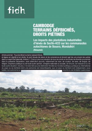 Cambodge > Terrains défrichés, droits piétinés - FIDH : mouvement mondial des droits de l'Homme | Chronique des Droits de l'Homme | Scoop.it