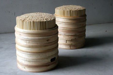 Chopsticks + steamer stool | 1001 Recycling Ideas ! | Scoop.it
