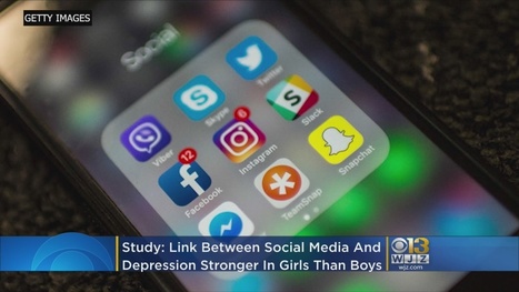 Link Between Social Media, Depression Stronger In Teen Girls Than Boys, Study Says « CBS Baltimore | ICLS media and publications | Scoop.it