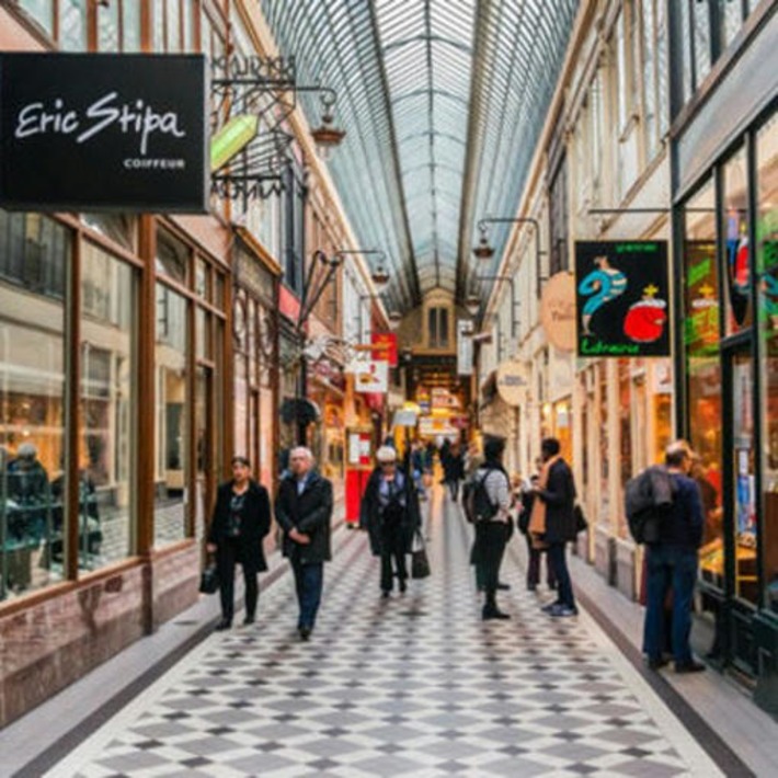 Is there shop in the street. Germany shopping Street.