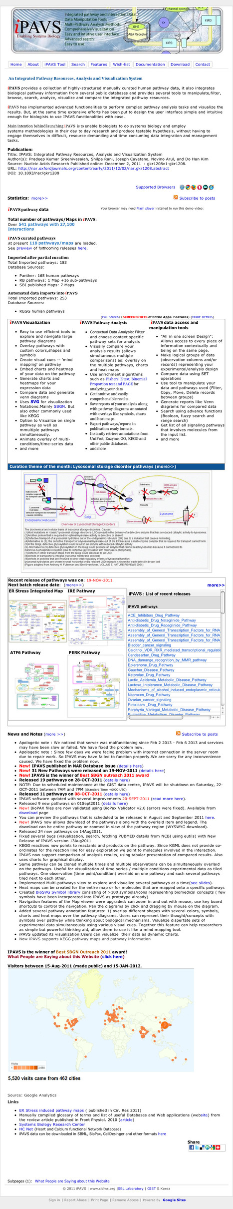 iPAVS - A highly structured manually curated pathway database | bioinformatics-databases | Scoop.it